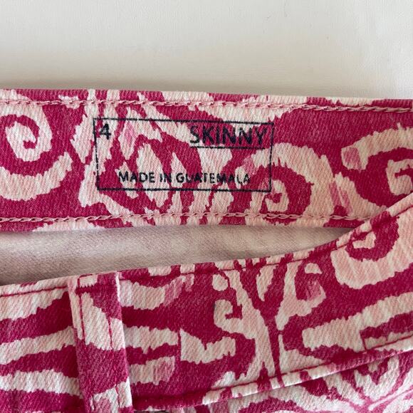 Vineyard Vines Mid-Rise Salt Island Tile Printed Skinny Jeans Women’s - Size 4 - Picture 6 of 7